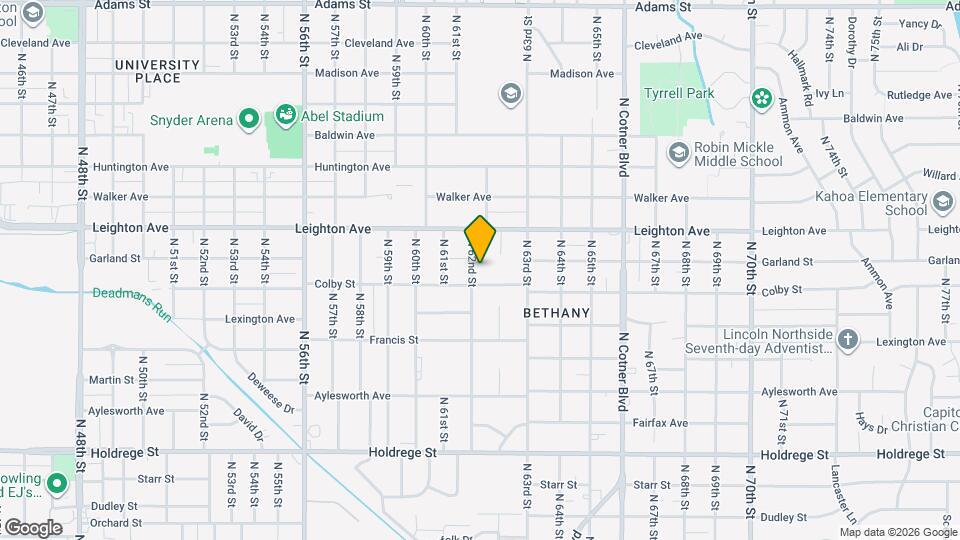 2128 N 62nd St Map and Location Details