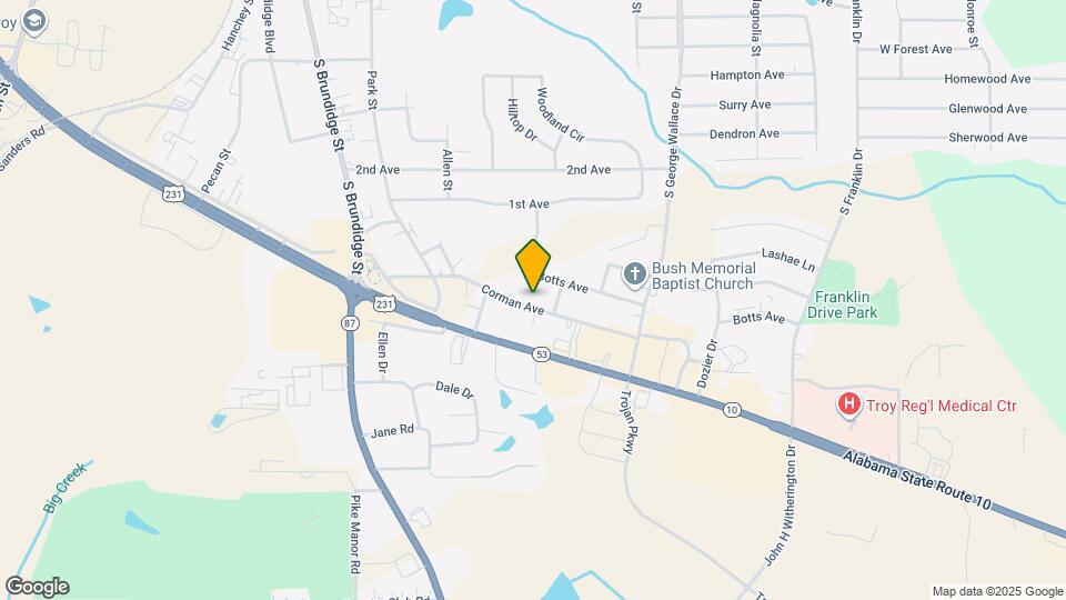 208 Corman Ave Map and Location Details