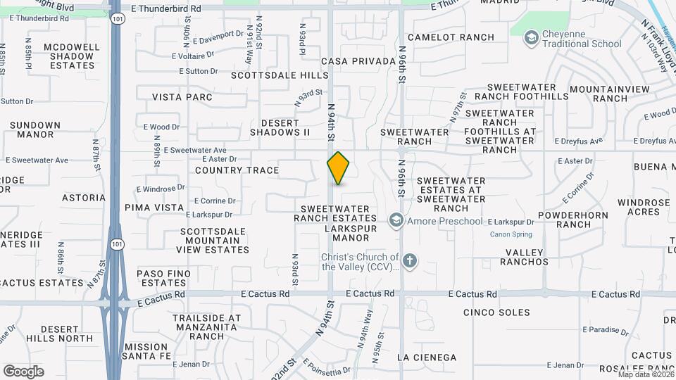 12780 N 94th Pl Map and Location Details