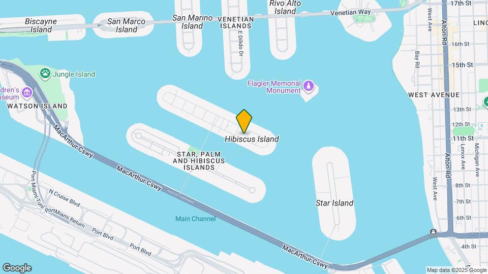 111 S Hibiscus Dr Map and Location Details