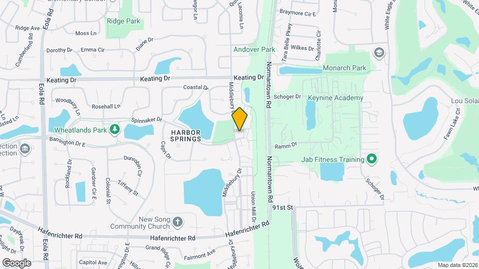 1872 Middlebury Dr Map and Location Details