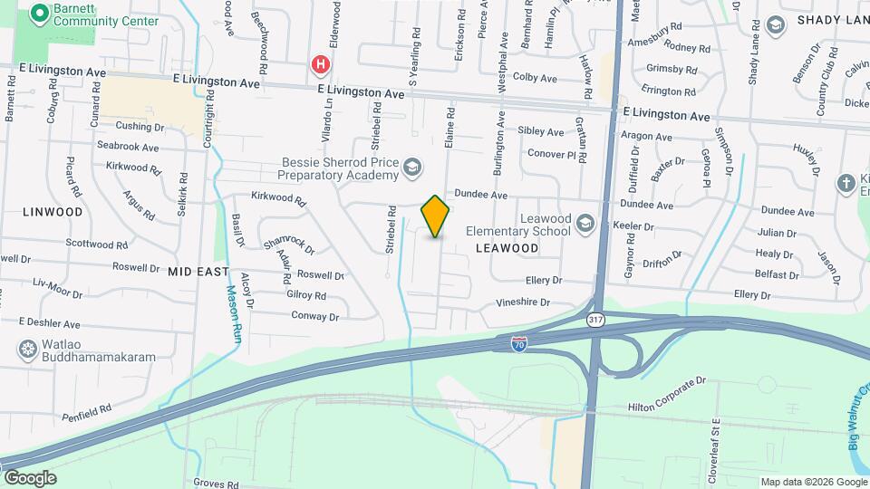 1665 Elaine Rd Map and Location Details