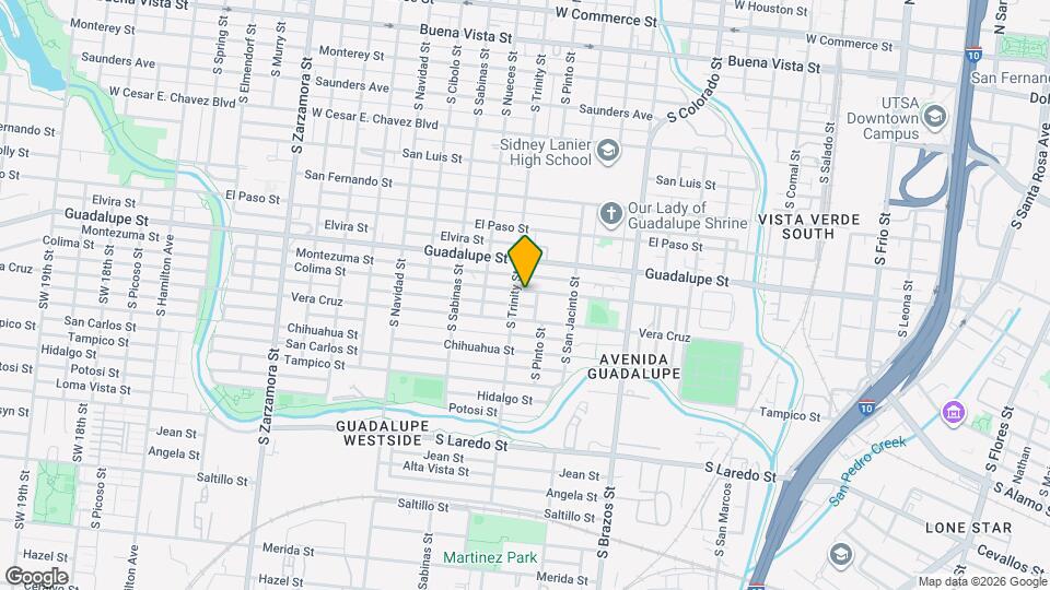 1418 Colima St Map and Location Details