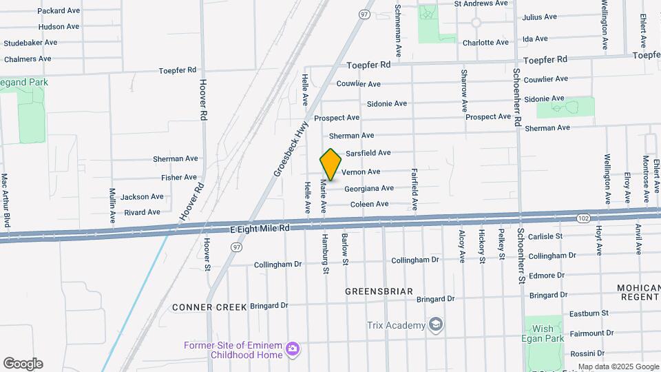 12411 Georgiana Ave Map and Location Details