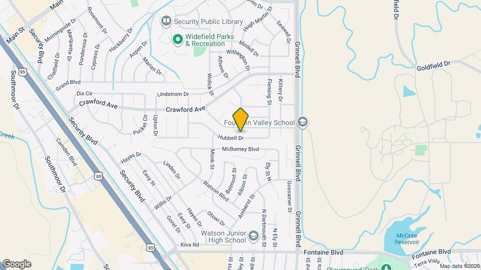 970 Hubbell Dr Map and Location Details