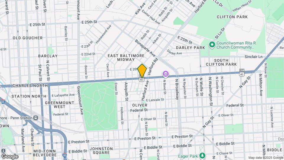 1313 E North Ave Map and Location Details