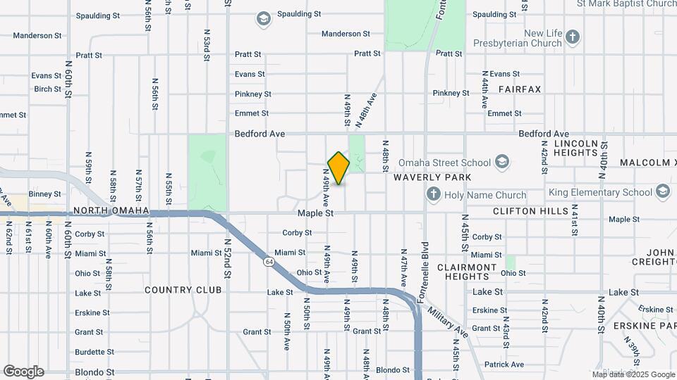 2936 N 49th St Map and Location Details