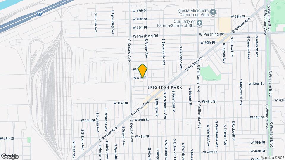 3115 W 41st Pl Map and Location Details