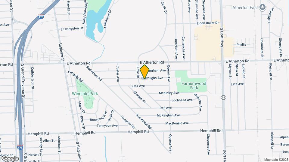 520 Burroughs Ave Map and Location Details