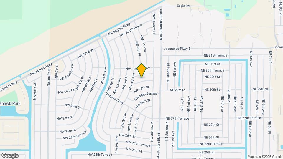 113 NW 29th Terrace Map and Location Details