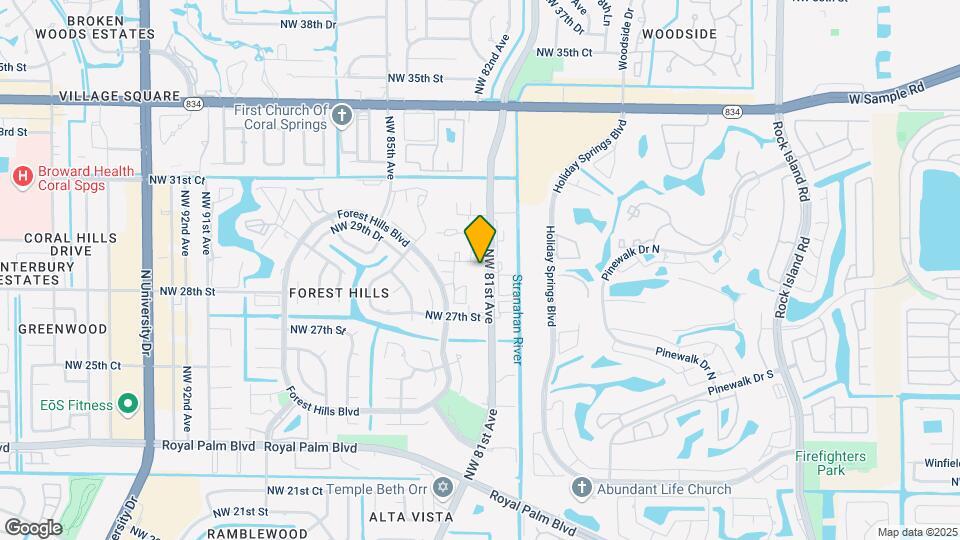 2820 Riverside Dr Map and Location Details
