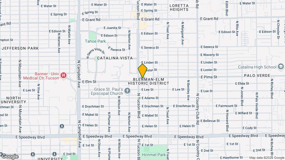 2521 E Elm St Map and Location Details