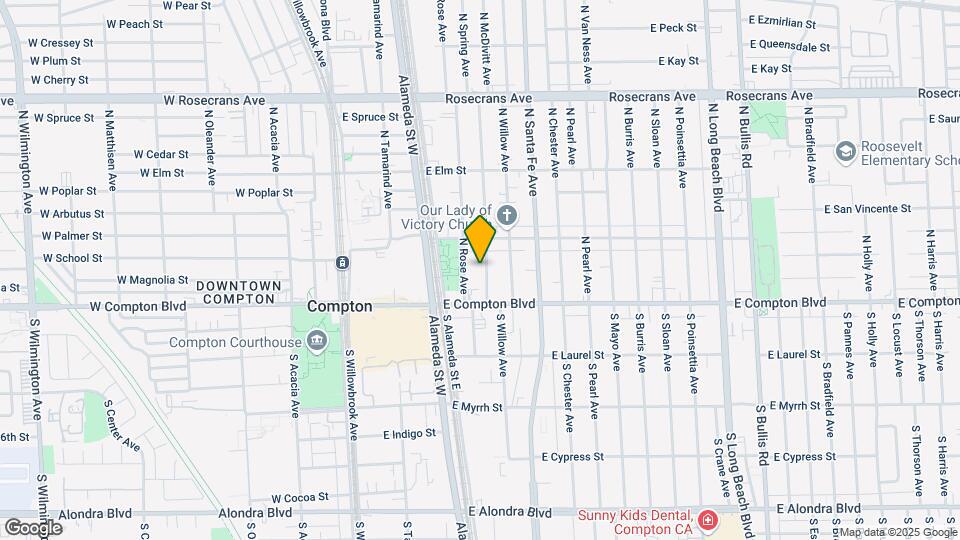 205-209 N Spring Ave Map and Location Details