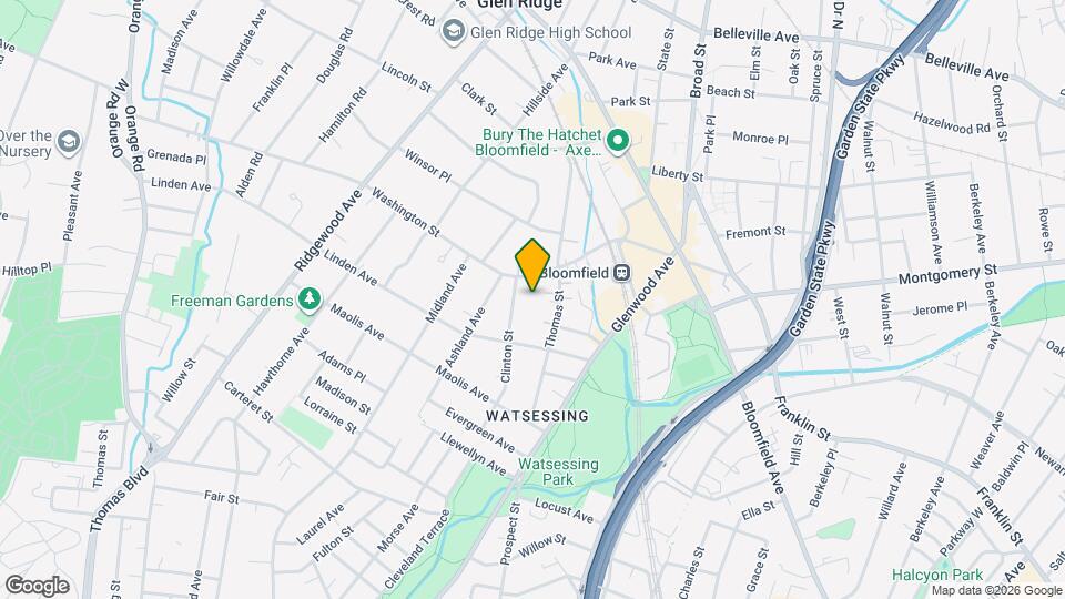 168 Washington St Map and Location Details