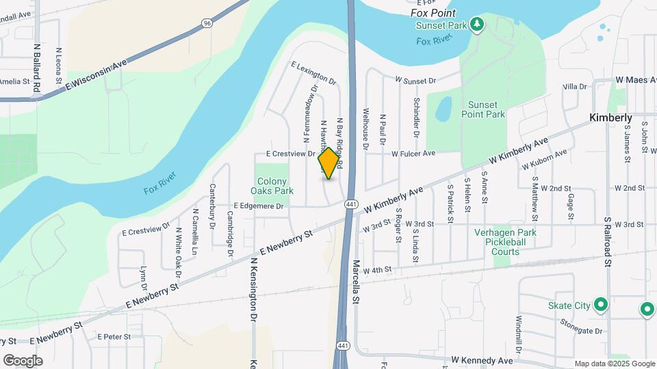 800 N Hawthorne Dr Map and Location Details