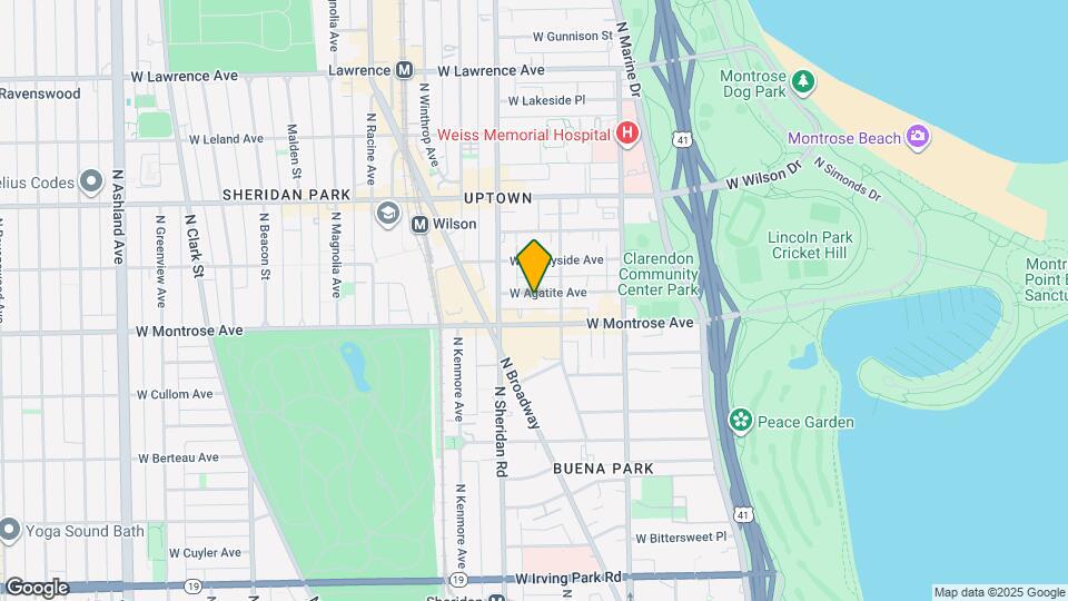 927 W Agatite Ave Map and Location Details