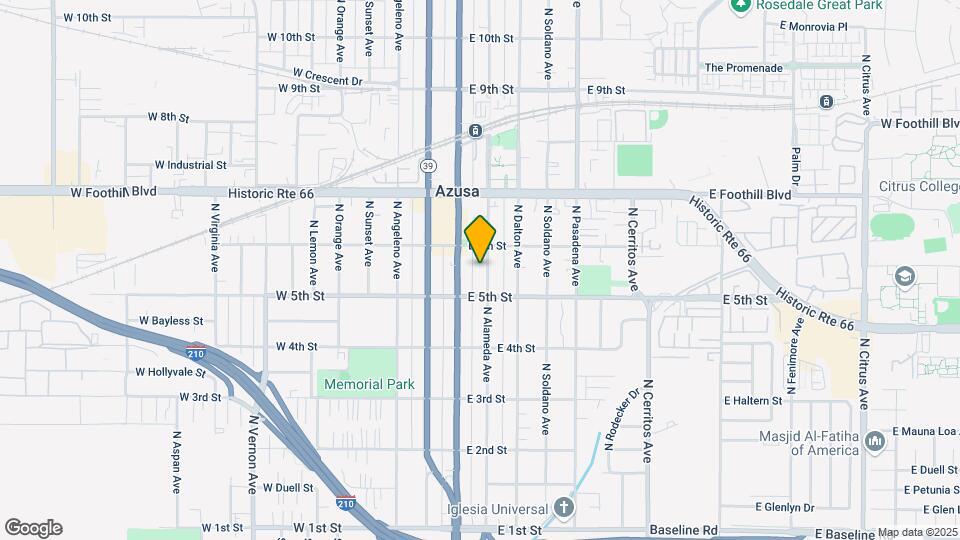 525 N Alameda Ave Map and Location Details