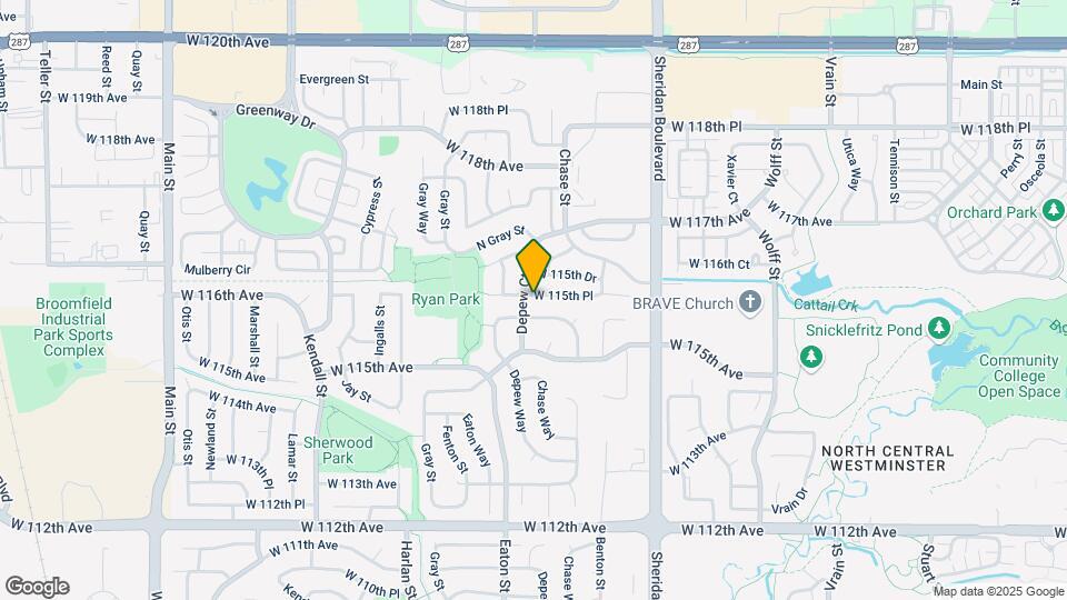 5586 W 115th Pl Map and Location Details
