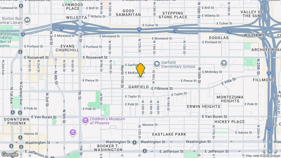 1202 E Pierce St Map and Location Details