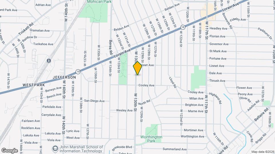 3629 W 130th St Map and Location Details