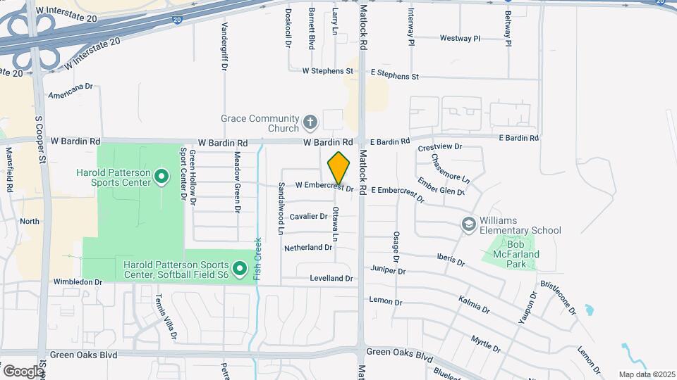 710 W Embercrest Dr Map and Location Details