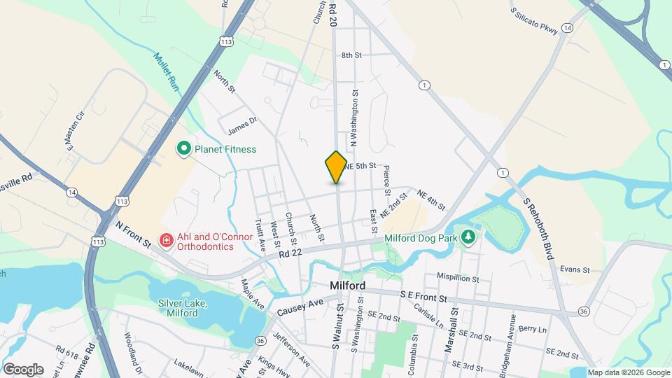 400 N Walnut St Map and Location Details