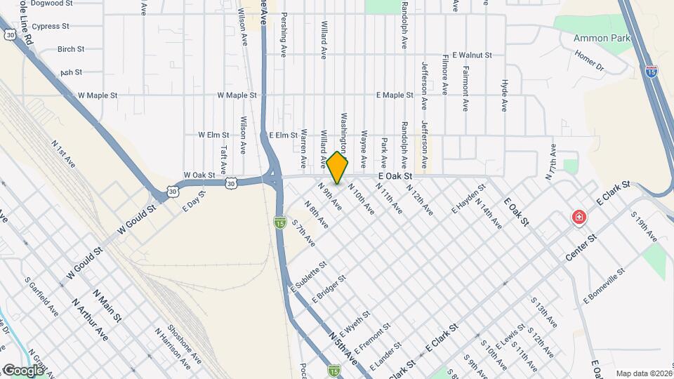 1028 E Custer St Map and Location Details