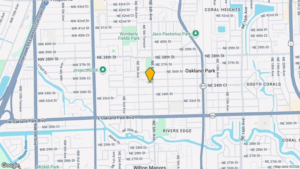 581 NE 34th Ct Map and Location Details