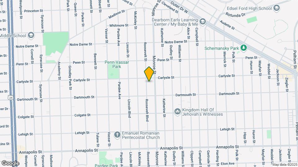 3737 Roosevelt St Map and Location Details