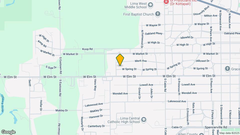 2464 W Spring St Map and Location Details