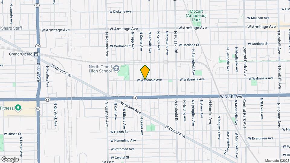 4153 W Wabansia Ave Map and Location Details