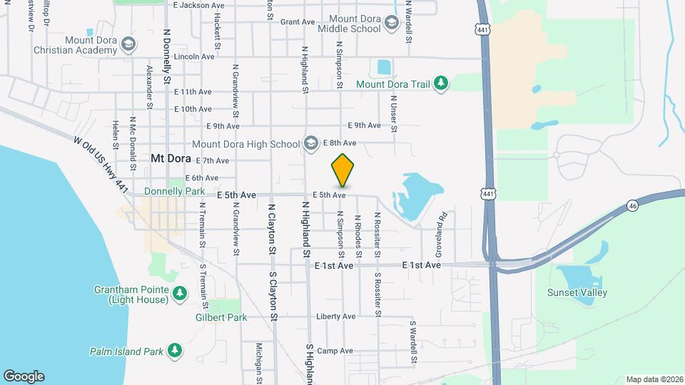 1111 E 5th Ave Map and Location Details