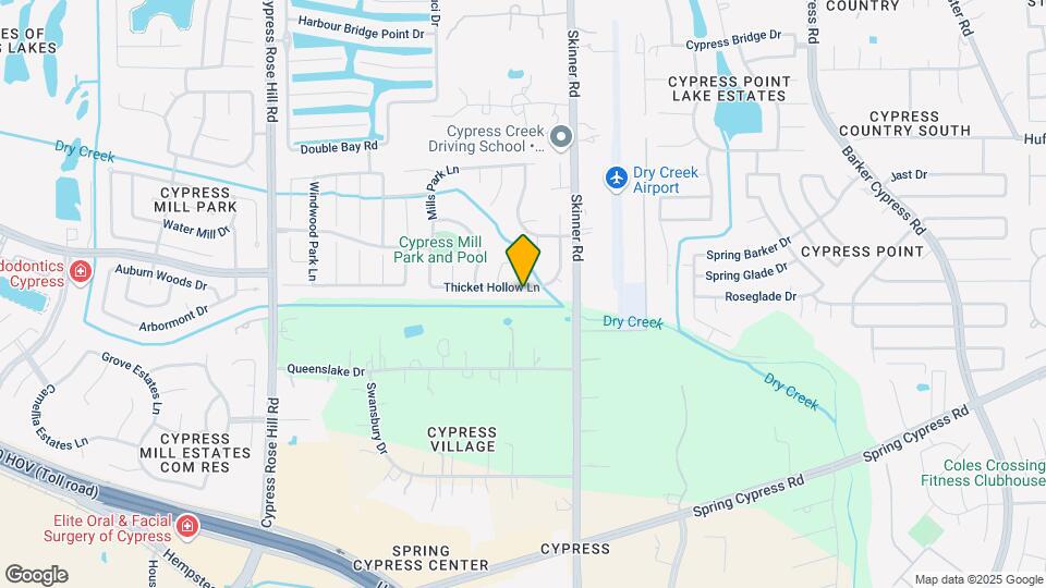 17323 Thicket Hollow Ln Map and Location Details