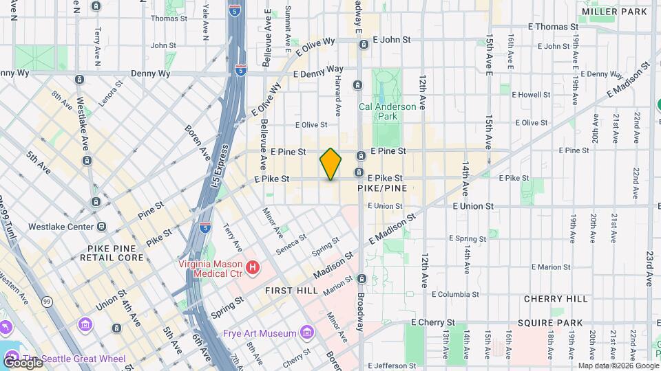 713 E Pike St Map and Location Details