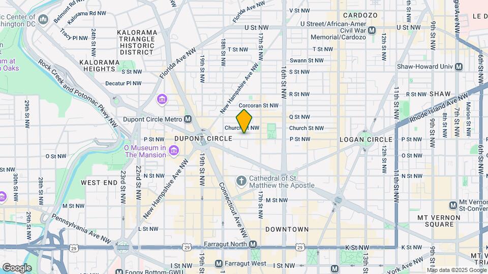 1729 P St NW Map and Location Details
