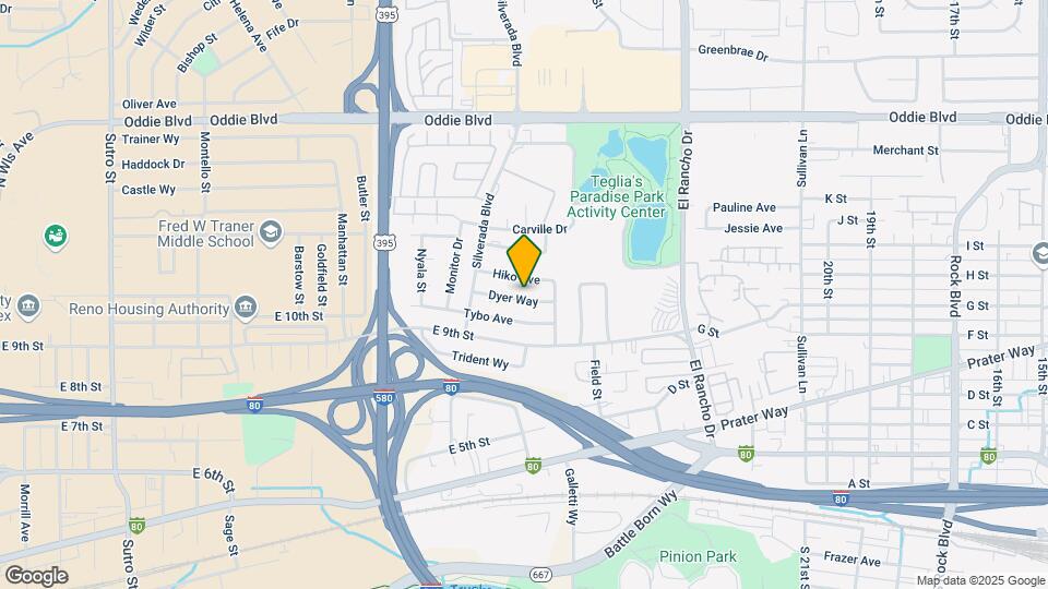 2585 Dyer Way Map and Location Details