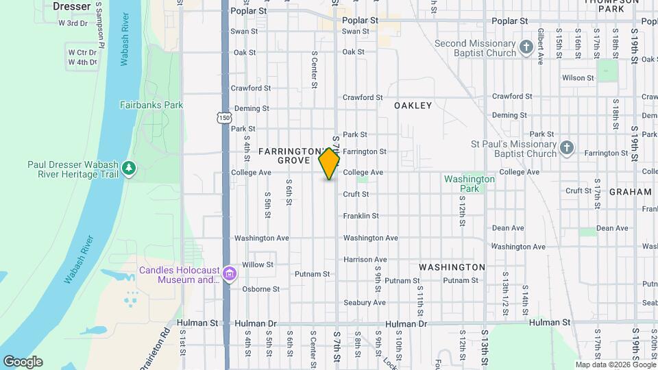 1121 S 7th St Map and Location Details