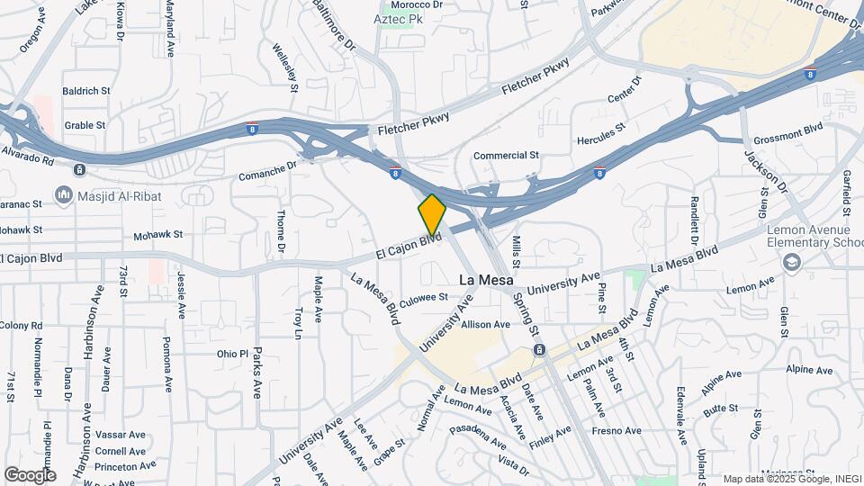 7961 El Cajon Blvd Map and Location Details