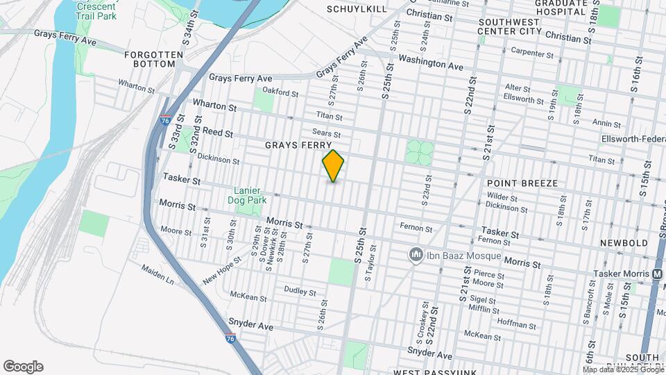 1518 S Bailey St, Unit 1518 South Bailey Street Mapa y Detalles de la Ubicación