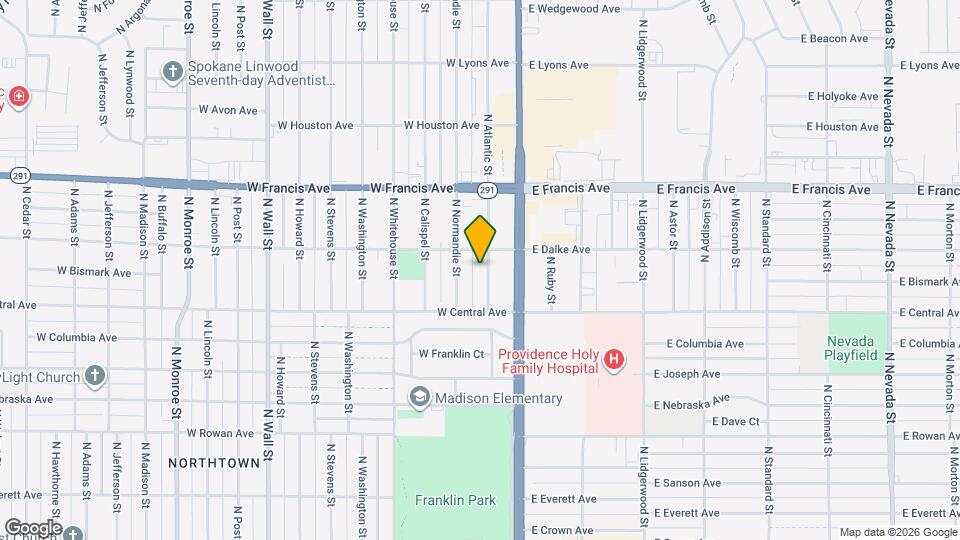 6017 N Atlantic St Mapa y Detalles de la Ubicación