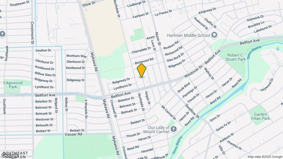 6536 Hogue St Map and Location Details