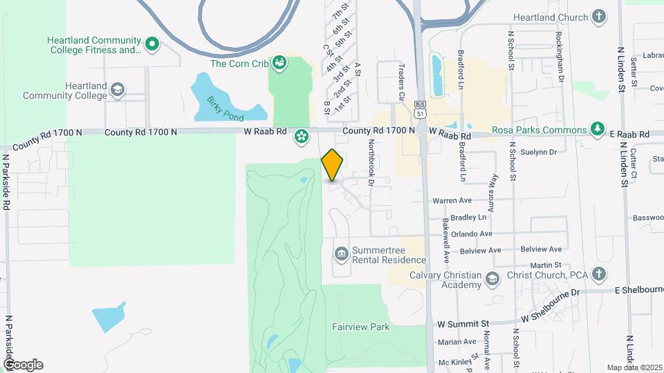 715 N Golfcrest Rd Map and Location Details