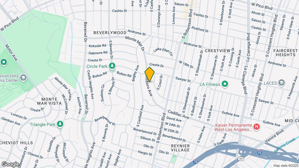 2036 Hillsboro Ave Map and Location Details