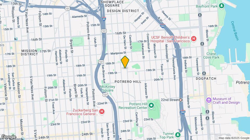 680 De Haro St Mapa y Detalles de la Ubicación
