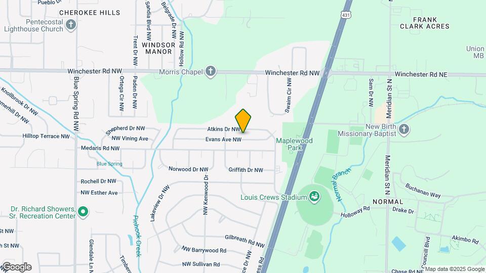 2126 Evans Ave NW Mapa y Detalles de la Ubicación