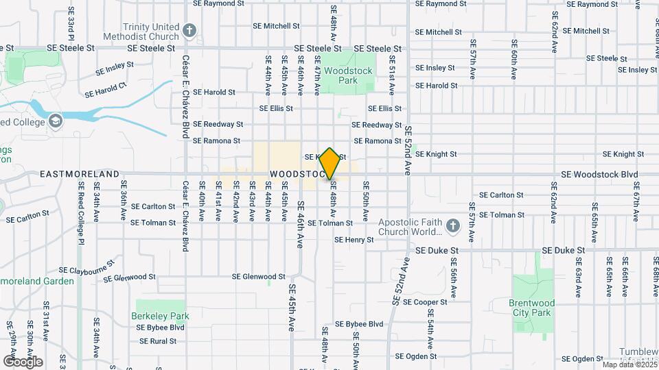 6021 SE 48th Av Map and Location Details
