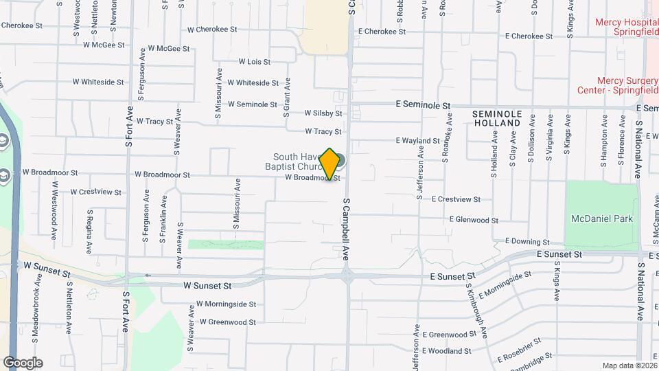 428 W Broadmoor St Map and Location Details