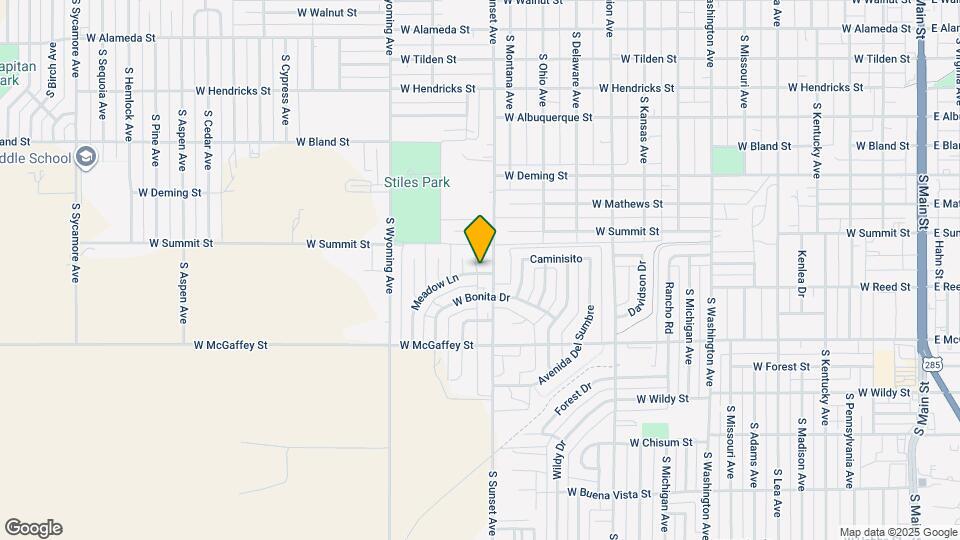 1307 Meadow Ln Map and Location Details