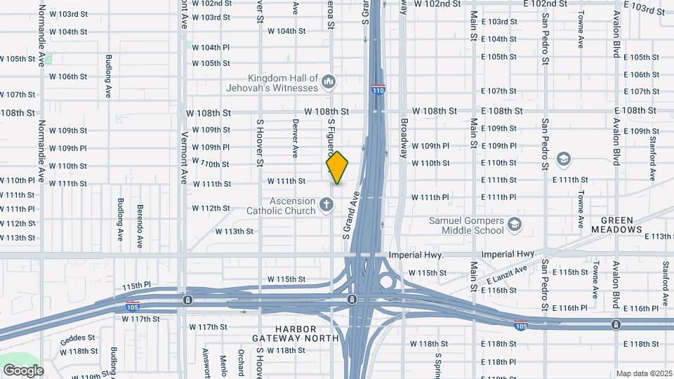 11116 S Figueroa St Map and Location Details