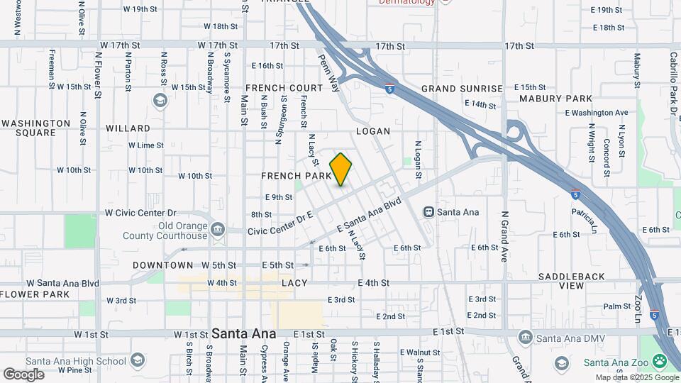 809 Garfield St Map and Location Details